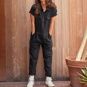 Outerknown Jumpsuit Black Size Small NWT IN‎ PACKAGING